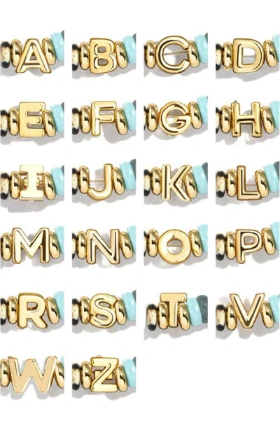 Baublebar Amaris Semiprecious Initial Beaded Stretch Bracelet In Multi