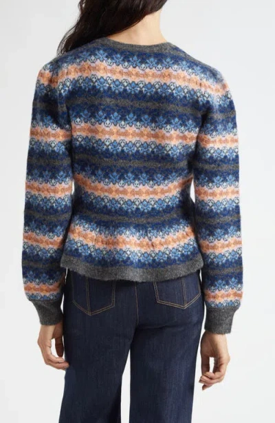 Cinq À Sept Cinq A Sept Evelyn Wool Blend Crewneck Sweater In Multi