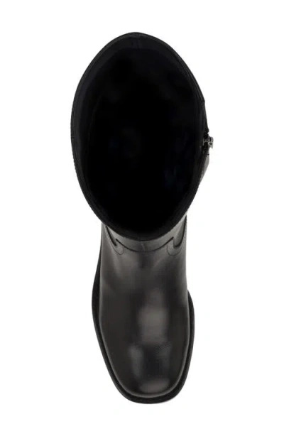 Nine West Womens Barile Tall Block Heel Boots Regular Wide Calf In Black