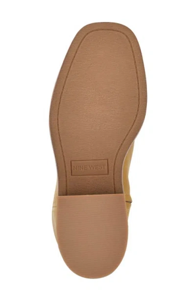 Nine West Broklyn Block Heel Boot In Neutral