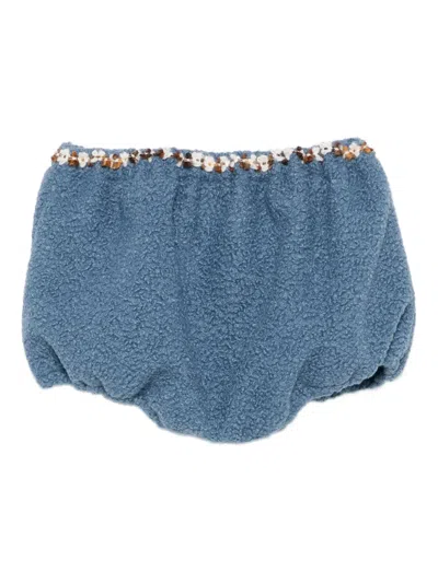 Alapage Embroidered Bloomers In Blue