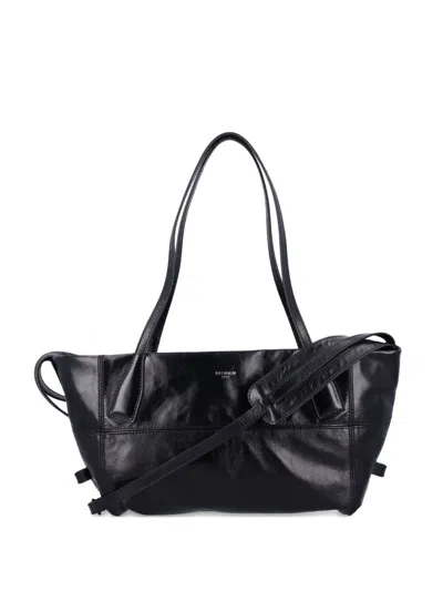 Balmain Rectangular Tote Bag Shoulder Strap In Black