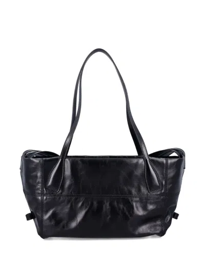 Balmain Rectangular Tote Bag Shoulder Strap In Black