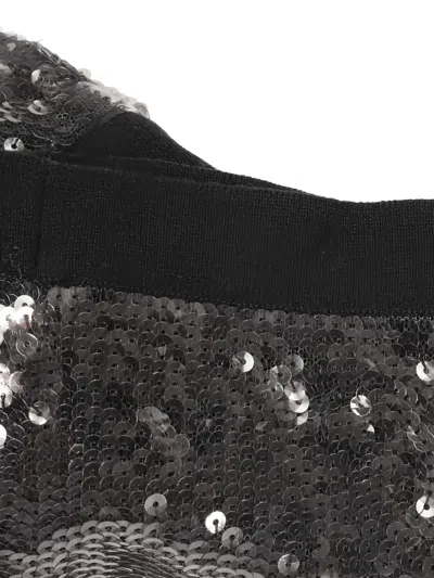 Pre-owned Chanel 1986-1988 Sequin Collarless Jacket In Black