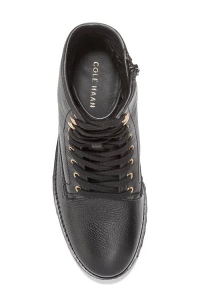 Cole Haan Lyndon Waterproof Lace-up Boot In Black