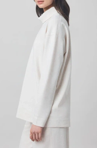 Splendid X @cellajaneblog Interlock Turtleneck Sweatshirt In White