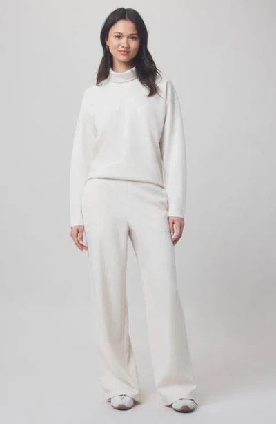 Splendid X @cellajaneblog Interlock Turtleneck Sweatshirt In White