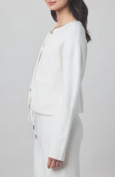 Splendid X Cella Jane Button Up Cardigan Snow In White