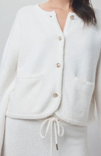 Splendid X Cella Jane Button Up Cardigan Snow In White