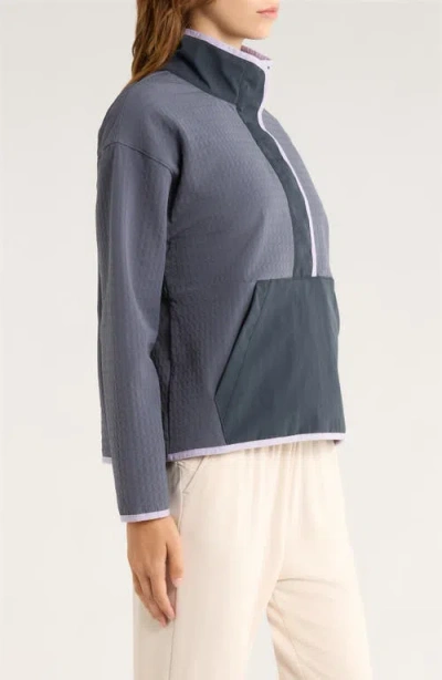 Free Fly Gridback Fleece Lined Pullover In Gray