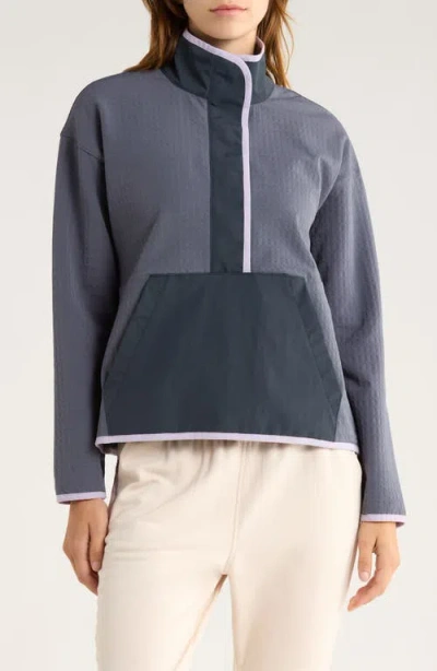 Free Fly Gridback Fleece Lined Pullover In Gray