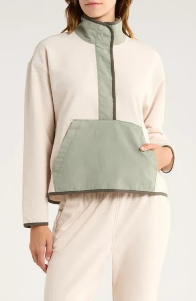 Free Fly Gridback Fleece Lined Pullover In Neutral