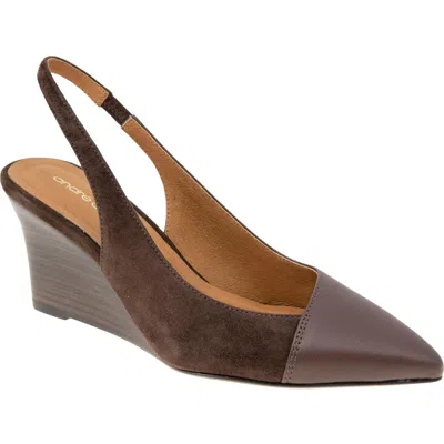 Andre Assous Laina Wedge Pump In Brown