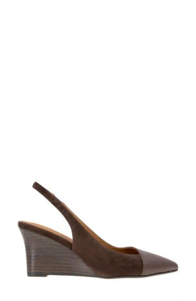 Andre Assous Laina Wedge Pump In Brown