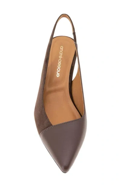 Andre Assous Laina Wedge Pump In Brown