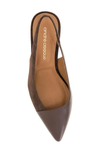 Andre Assous Laina Wedge Pump In Brown