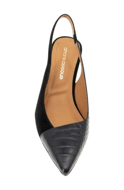 Andre Assous Laina Wedge Pump In Black