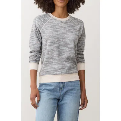 Marine Layer Juno Reversible Double Knit Top In Gray