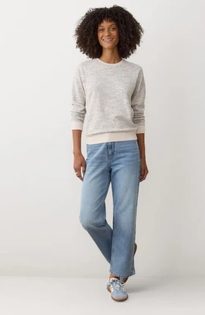 Marine Layer Juno Reversible Double Knit Top In Gray