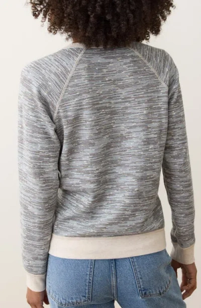 Marine Layer Juno Reversible Double Knit Top In Gray