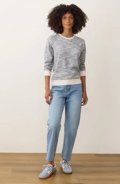 Marine Layer Juno Reversible Double Knit Top In Gray