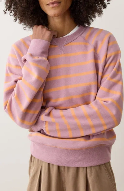 Marine Layer Cloud 9 Fleece Reversible Sweatshirt In Pink