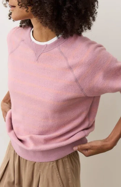 Marine Layer Cloud 9 Fleece Reversible Sweatshirt In Pink