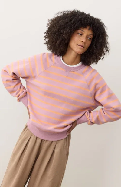 Marine Layer Cloud 9 Fleece Reversible Sweatshirt In Pink