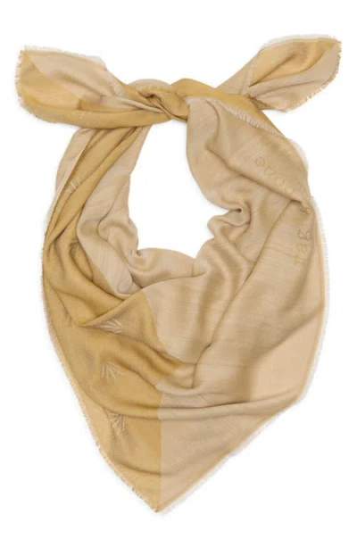Rag & Bone Geo Dagger Wool Blend Square Scarf In Yellow