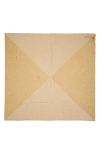 Rag & Bone Geo Dagger Wool Blend Square Scarf In Yellow