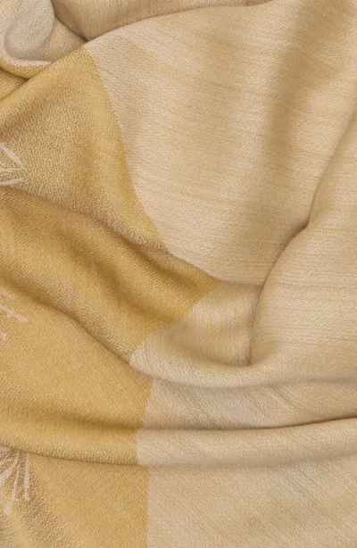 Rag & Bone Geo Dagger Wool Blend Square Scarf In Yellow