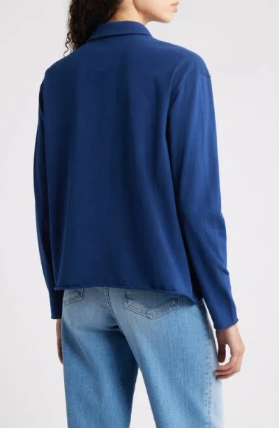 Frank & Eileen Patrick Popover Henley In Blue