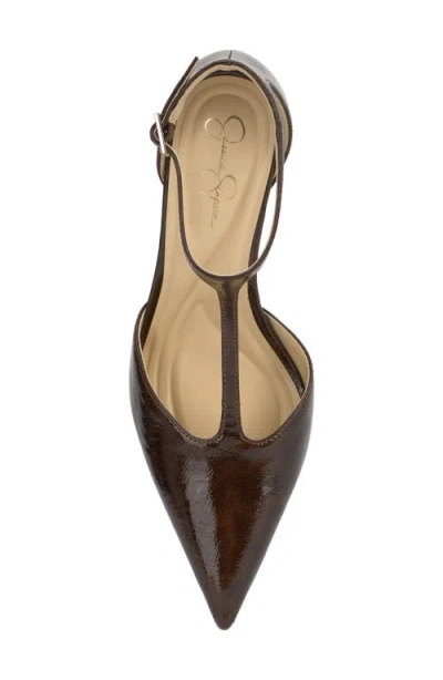 Jessica Simpson Women's Willna T-strap Pointed-toe Pumps In Black