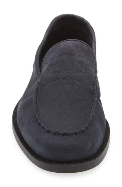 John Lobb Pace Suede Loafers In Blue