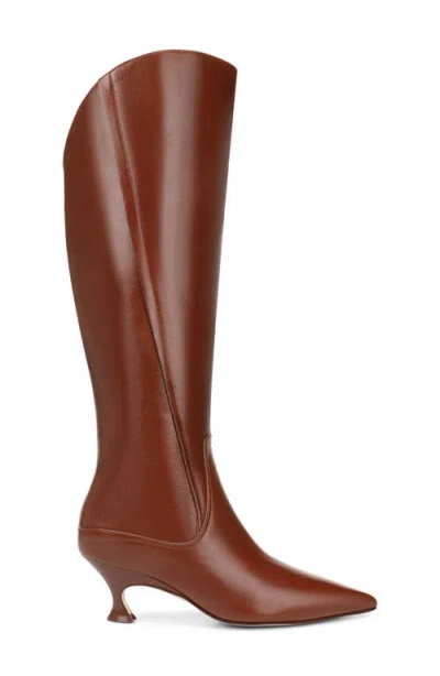 27 Edit Naturalizer Pepper Kitten Heel Knee High Boot In Brown