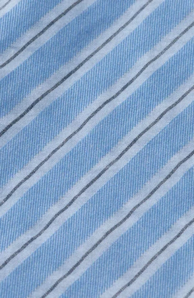 Scotch & Soda Boy's Yarn-dyed Stripe Button-front Shirt In Blue