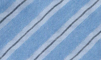 Scotch & Soda Boy's Yarn-dyed Stripe Button-front Shirt In Blue