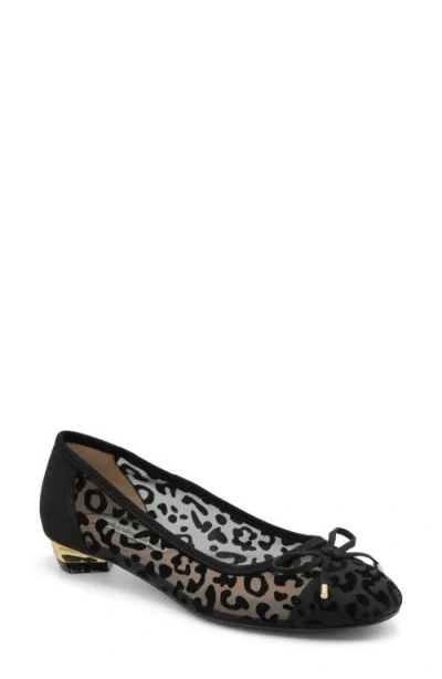 Charles David Maize Mesh Ballet Flat In Black