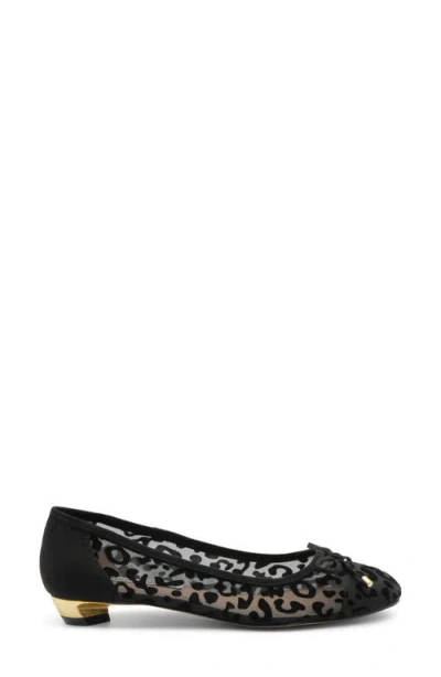 Charles David Maize Mesh Ballet Flat In Black