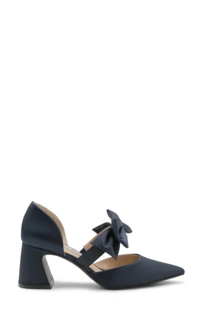 Charles David Andre Womens Pointed Closed Toe Block Heel Pumps In Blue