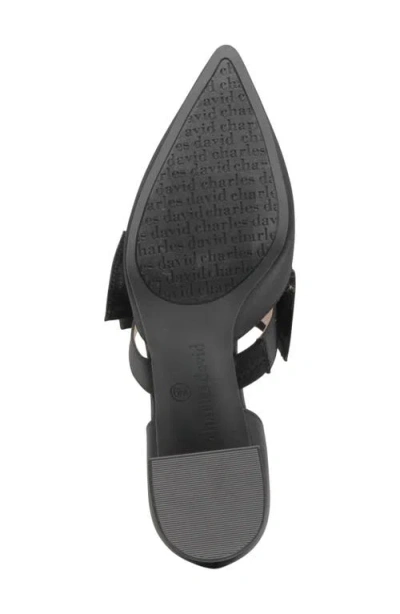 Charles David Andre Womens Pointed Closed Toe Block Heel Pumps In Black