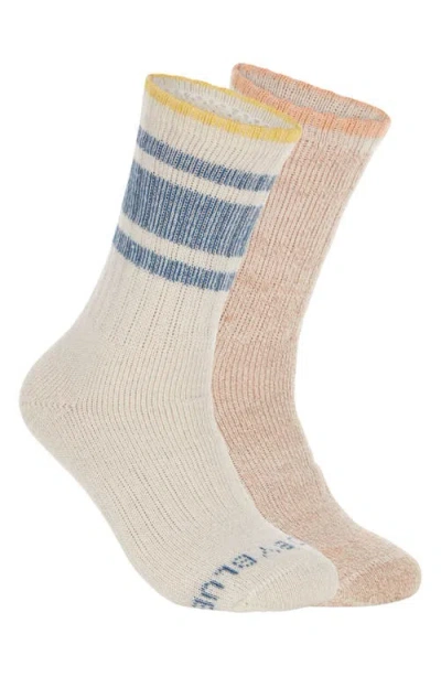 United By Blue Assorted 2-pack Wool, Cotton & Linen Blend Crew Socks In Multi