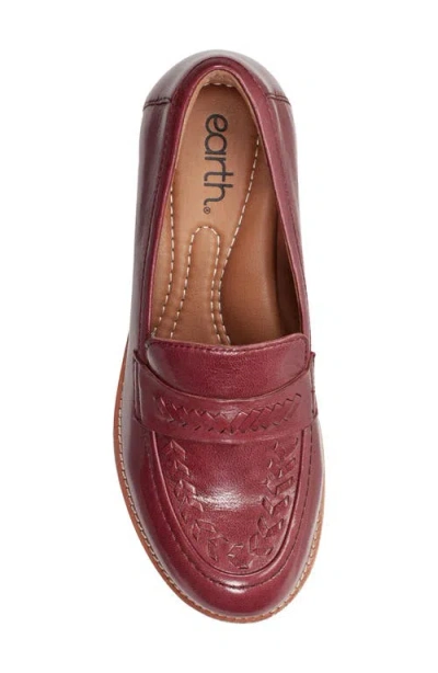 Earth Women's Edith Woven Slip-on Loafers In Red