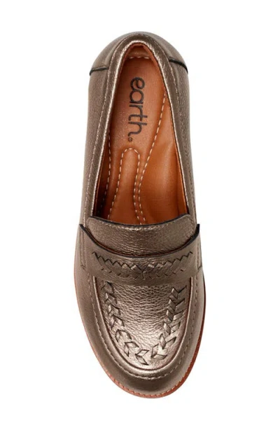 Earth Women's Edith Woven Slip-on Loafers In Metallic