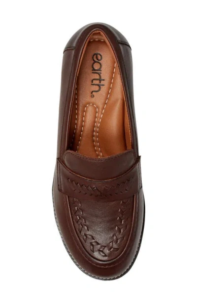 Earth Women's Edith Woven Slip-on Loafers In Brown