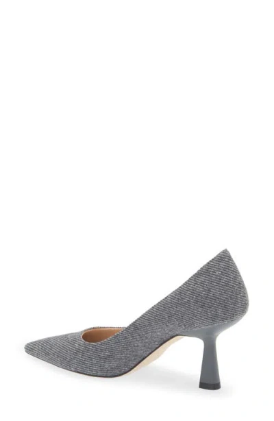 Stuart Weitzman Stuart Susculpt 75 Pointed Toe Pump In Gray