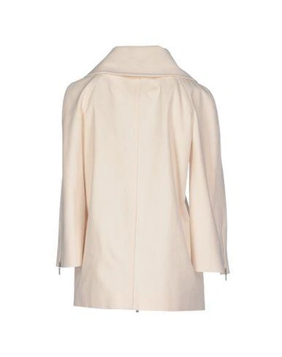 Shop Michael Kors Full-length Jacket In Ivory