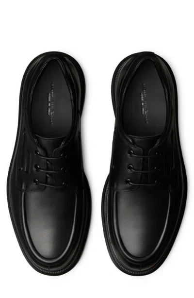 Stuart Weitzman Carlos Moc Toe Derby In Black