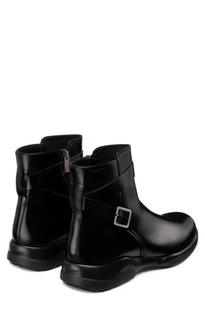 Stuart Weitzman Crew Buckle Boot In Black