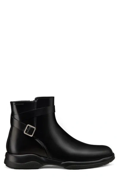 Stuart Weitzman Crew Buckle Boot In Black